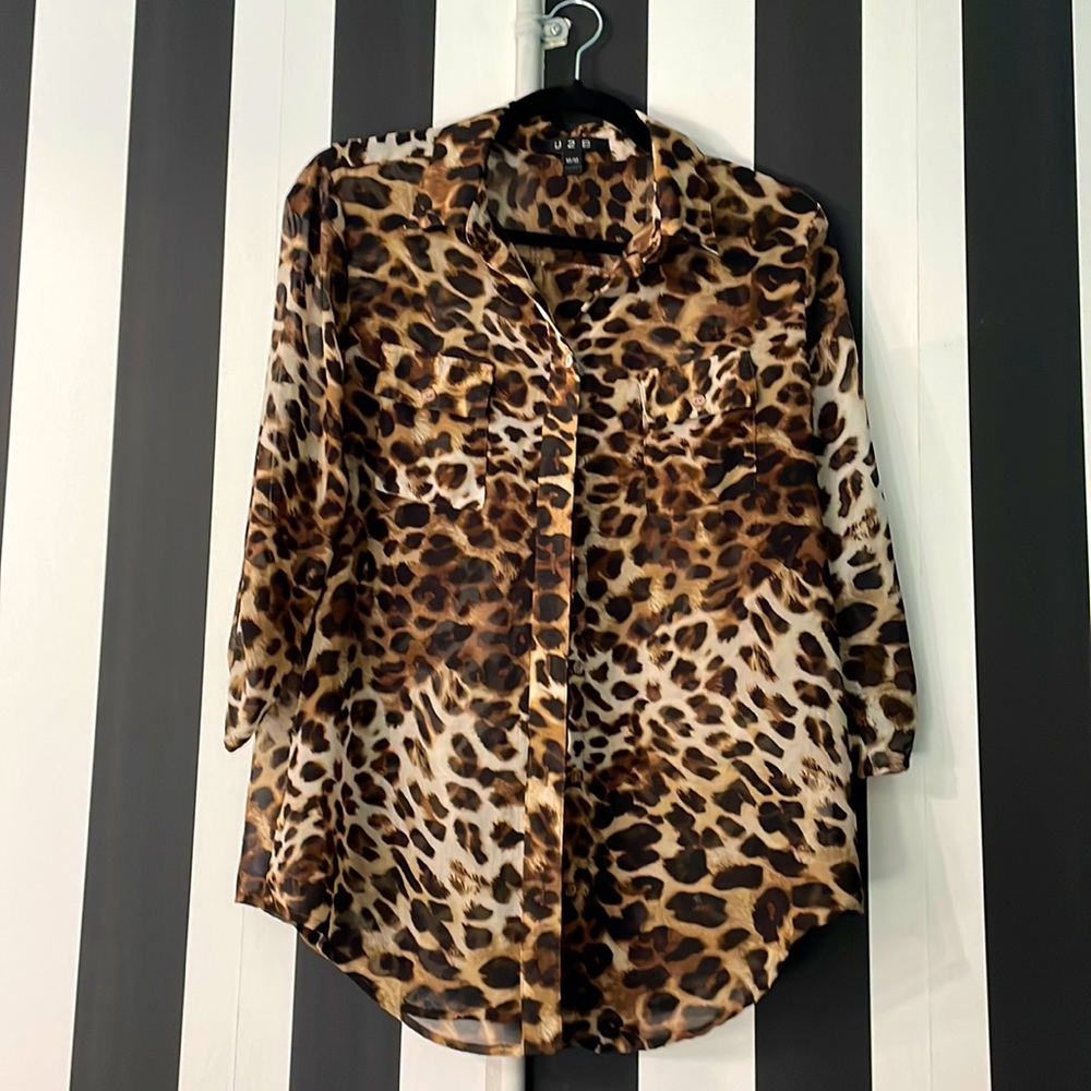 Animal print blouse